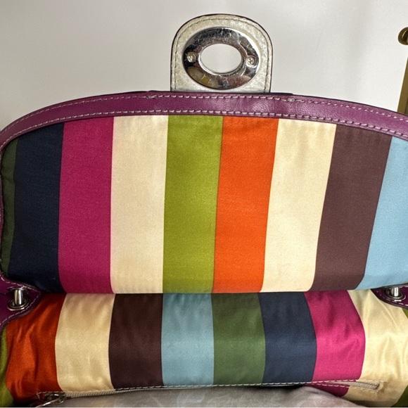 Coach Legacy Willis 70th Anniversary 19031 Berry and Slate Distressed Leather - Picture 6 of 16